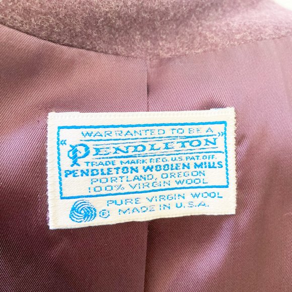 Pendleton Vintage Wool Suit Purple Plaid Plus Jacket Skirt Set Classic Tartan 16 - Picture 2 of 11